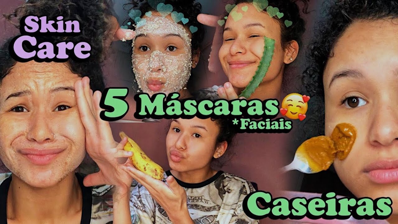 5 MÁSCARAS FACIAIS CASEIRAS // dia de SKIN CARE realzão ✌🏼😗