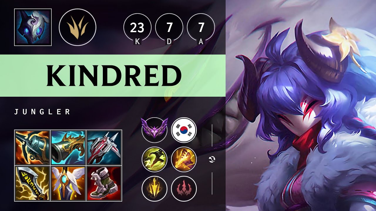 Kindred Jungle vs Pantheon - KR Master Patch 25.14