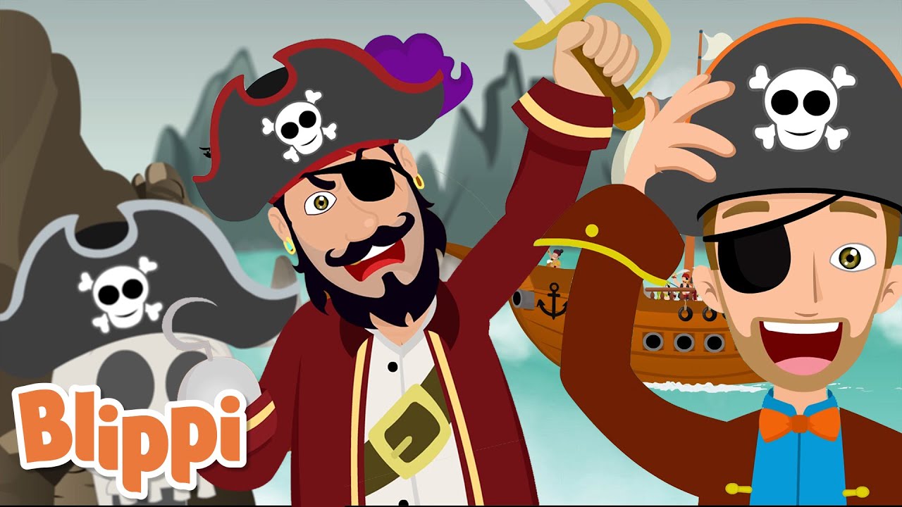 Blippi Pirate Song! | Kids Songs & Nursery Rhymes | Educational Videos for Toddlers