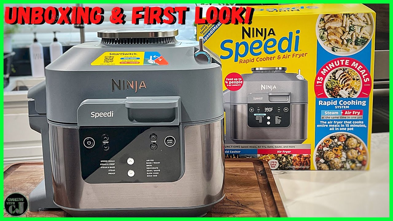 ALL NEW NINJA SPEEDI RAPID COOKER AND AIR FRYER!  Unboxing and First Look!