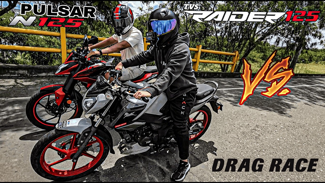 ¡BATALLA ÉPICA 🤯 Pulsar N125 VS TVS Raider 125 Drag Race 🔥🚀