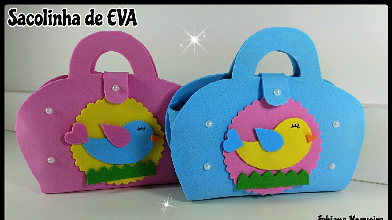 Sacolinha Fácil de EVA com Molde 💖
