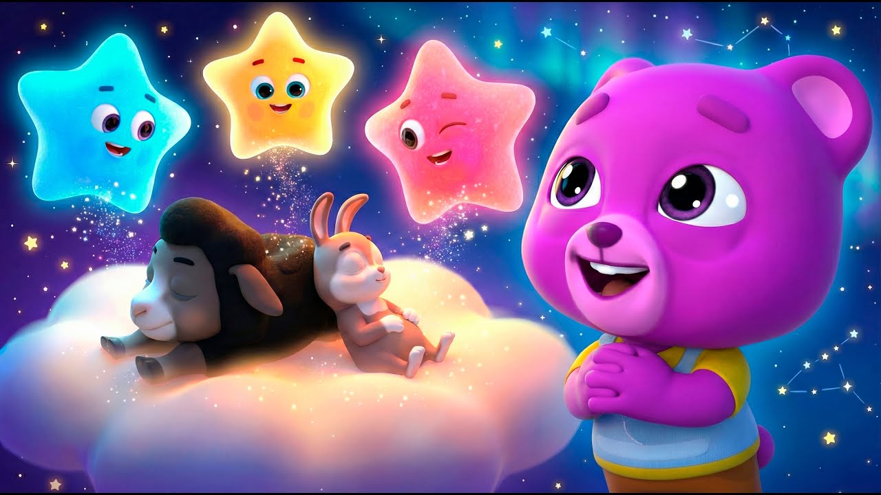 Twinkle Twinkle Little Star ⭐ Animal Lullaby for Kids | GummyMoo Nursery Rhymes