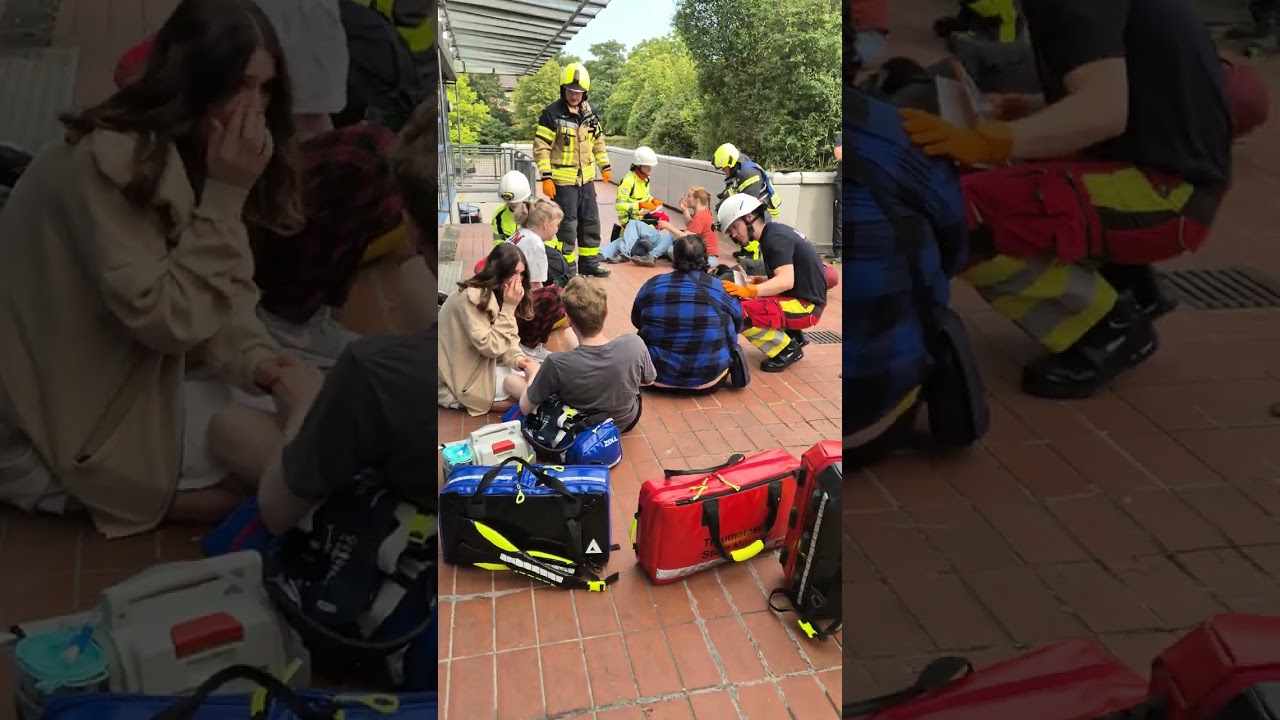 Explosion Stadthalle Hiltrup, ManV 10 "Übung" Feuerwehr Münster, Malteser Münster Teil 2