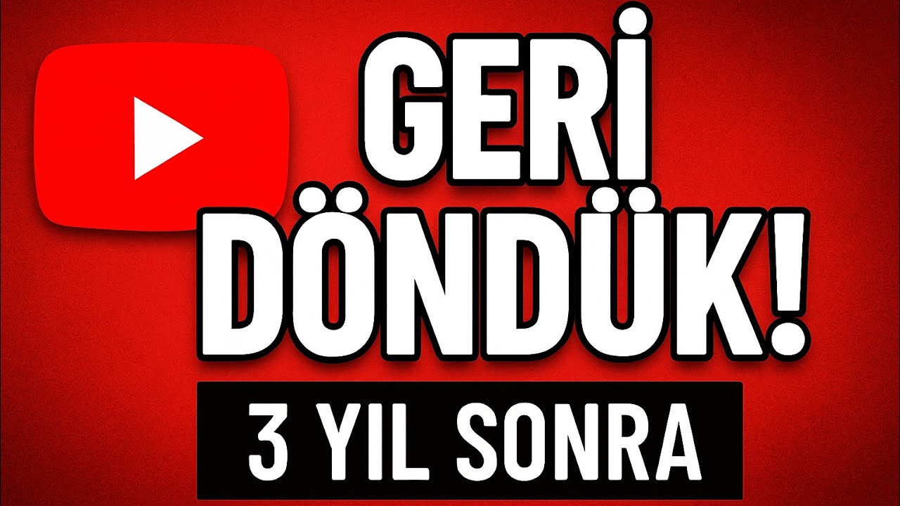 3 Yıl Sonra Tüm Gerçeklerle Karşınızdayım! - Açıklama