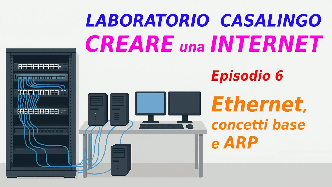 Laboratorio pratico di internet con Debian - 06 Ethernet, concetti base e ARP