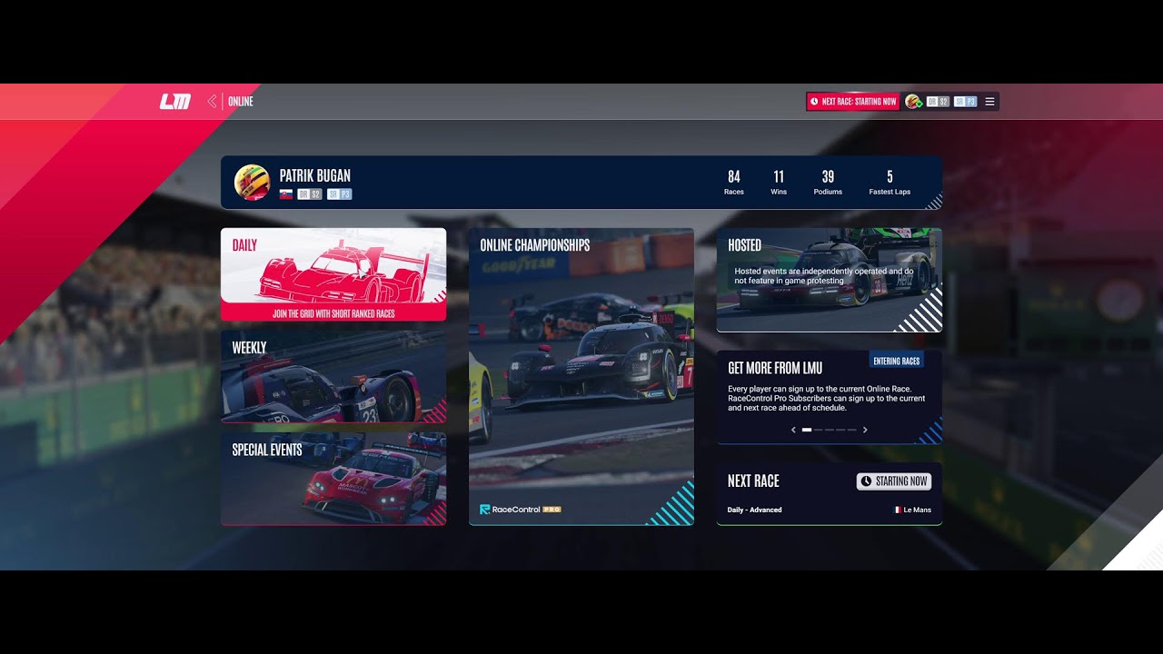 Road to Gold driver rating (s2)