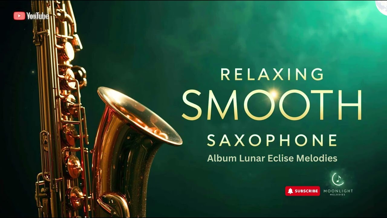 Smooth Jazz Saxophone Instrumental 🌑 Lunar Eclipse Melodies for Tranquil Midnight Reflection