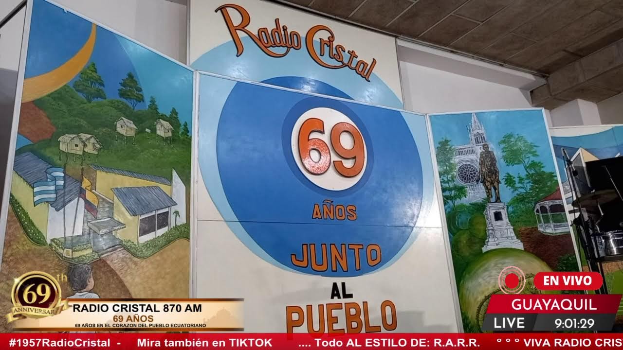 Martes 24 de Febrero de 2026 - Hoy cumple 69 años RADIO CRISTAL DE GUAYAQUIL