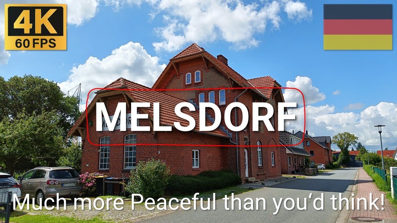 MELSDORF, Germany 🇩🇪 | 2023 | 4K·60p | Walk through a Quiet Northern German Town