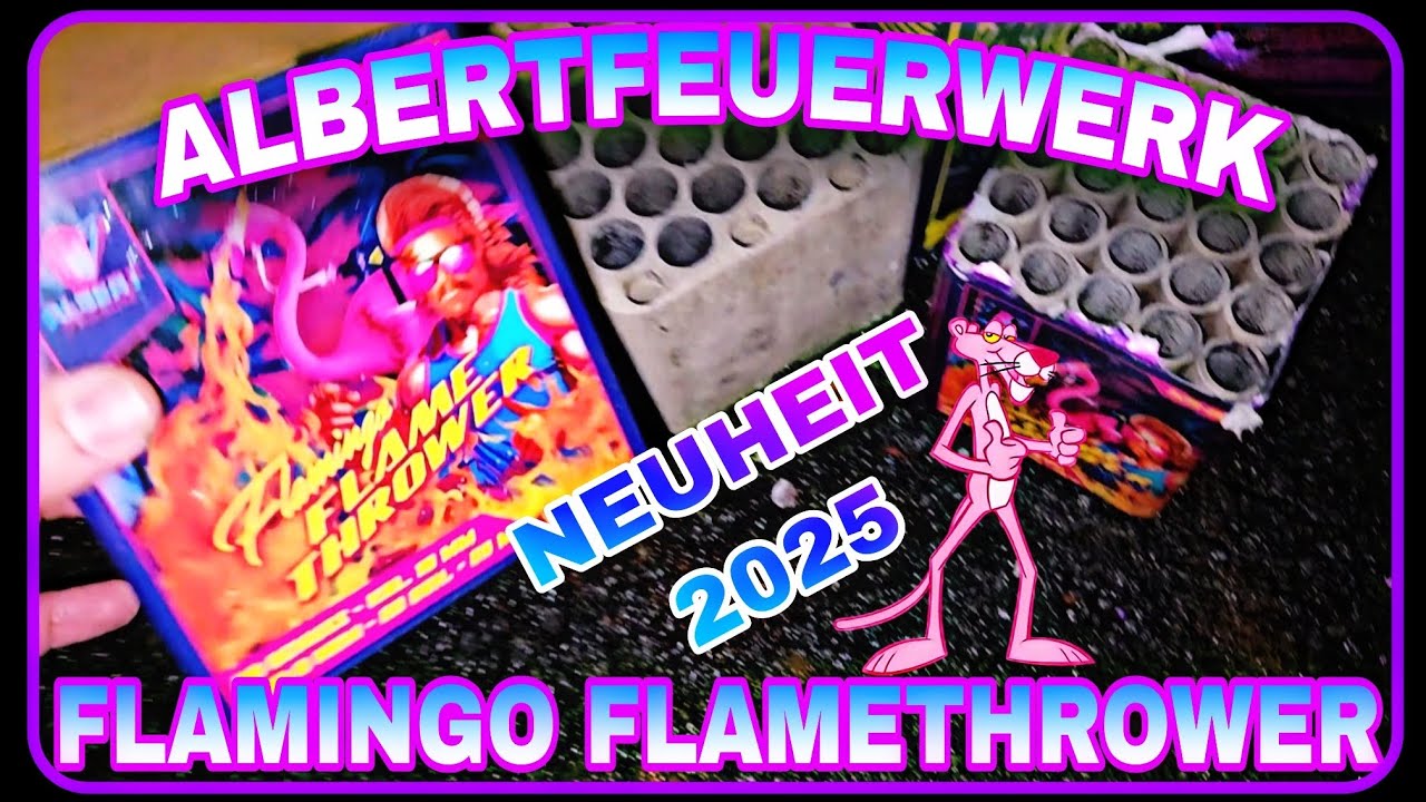 Albert - Flamingo Flamethrower [ NEUHEIT 2025 ] 🔥💥✨️ #AlbertFeuerwerk 