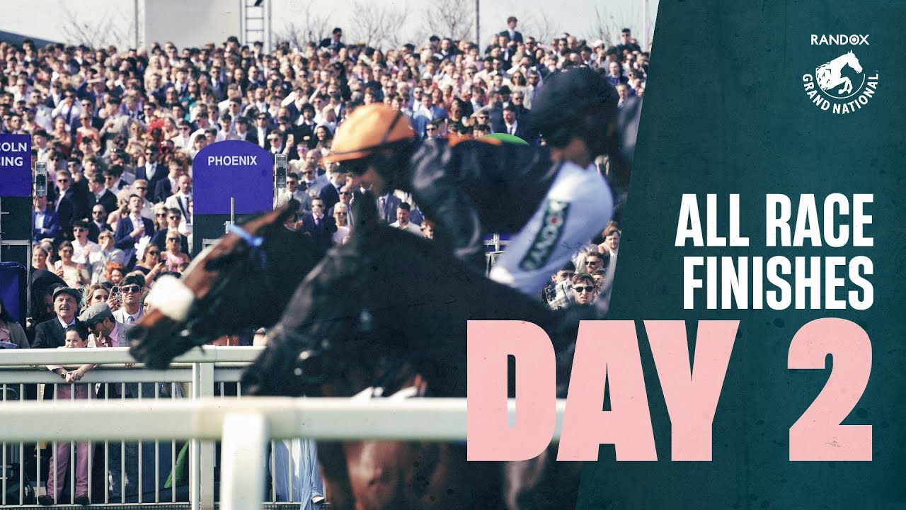 All race finishes from Ladies Day at the Randox Grand National Festival at Aintree racecourse