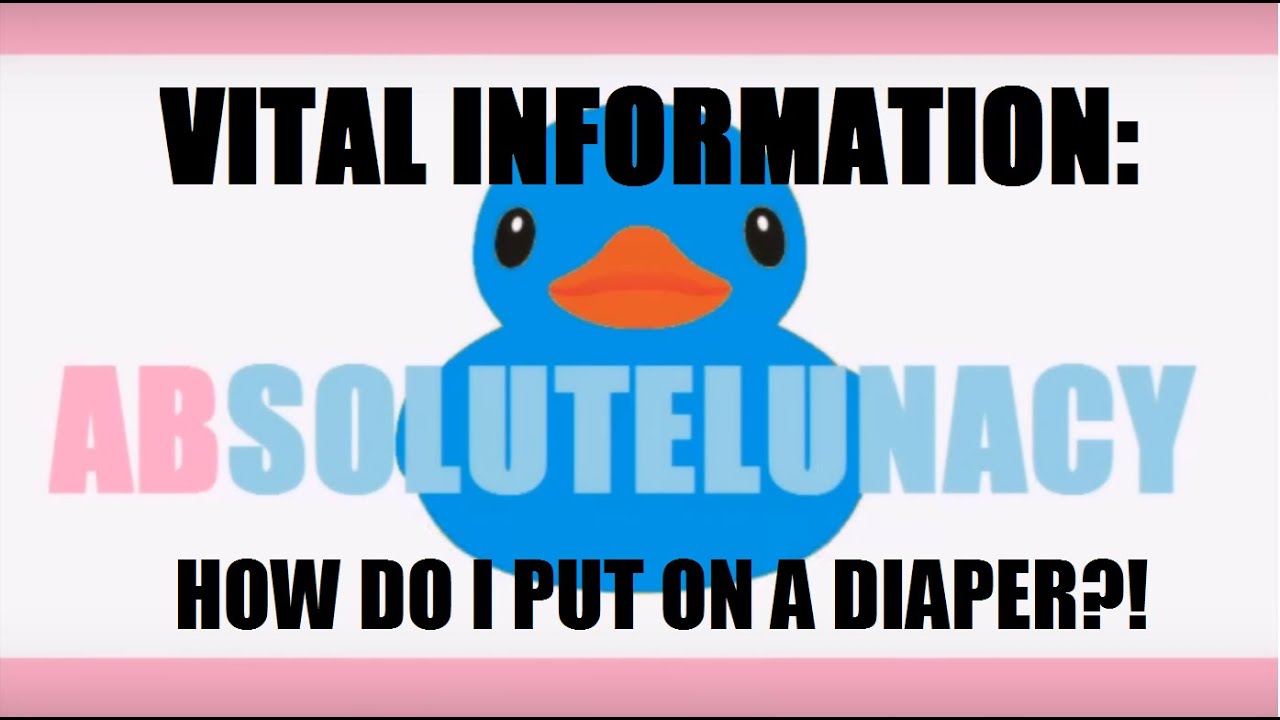 Vital Information: How do I put on a nappy/diaper?!