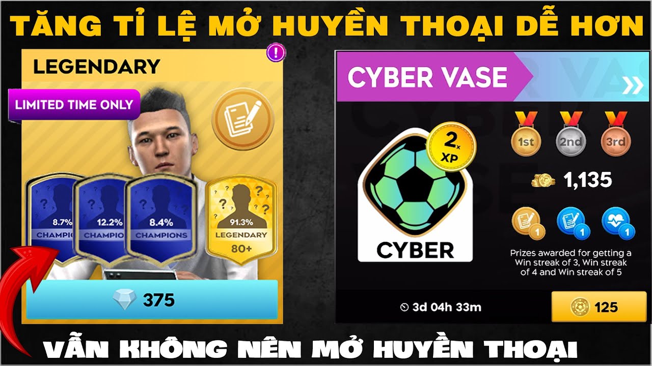 DLS 25 | Thay đổi tăng tỉ lệ mở HUYỀN THOẠI CHAMPIONS | Vẫn không nên mở