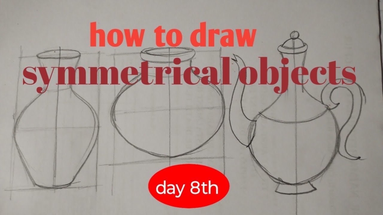 How to draw symmetrical objects 