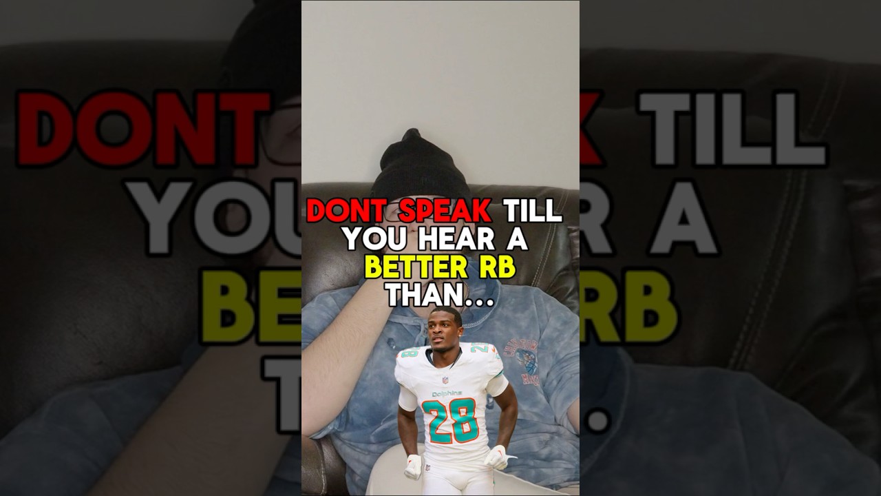 Speak when you see a better RB then Devon Achane 