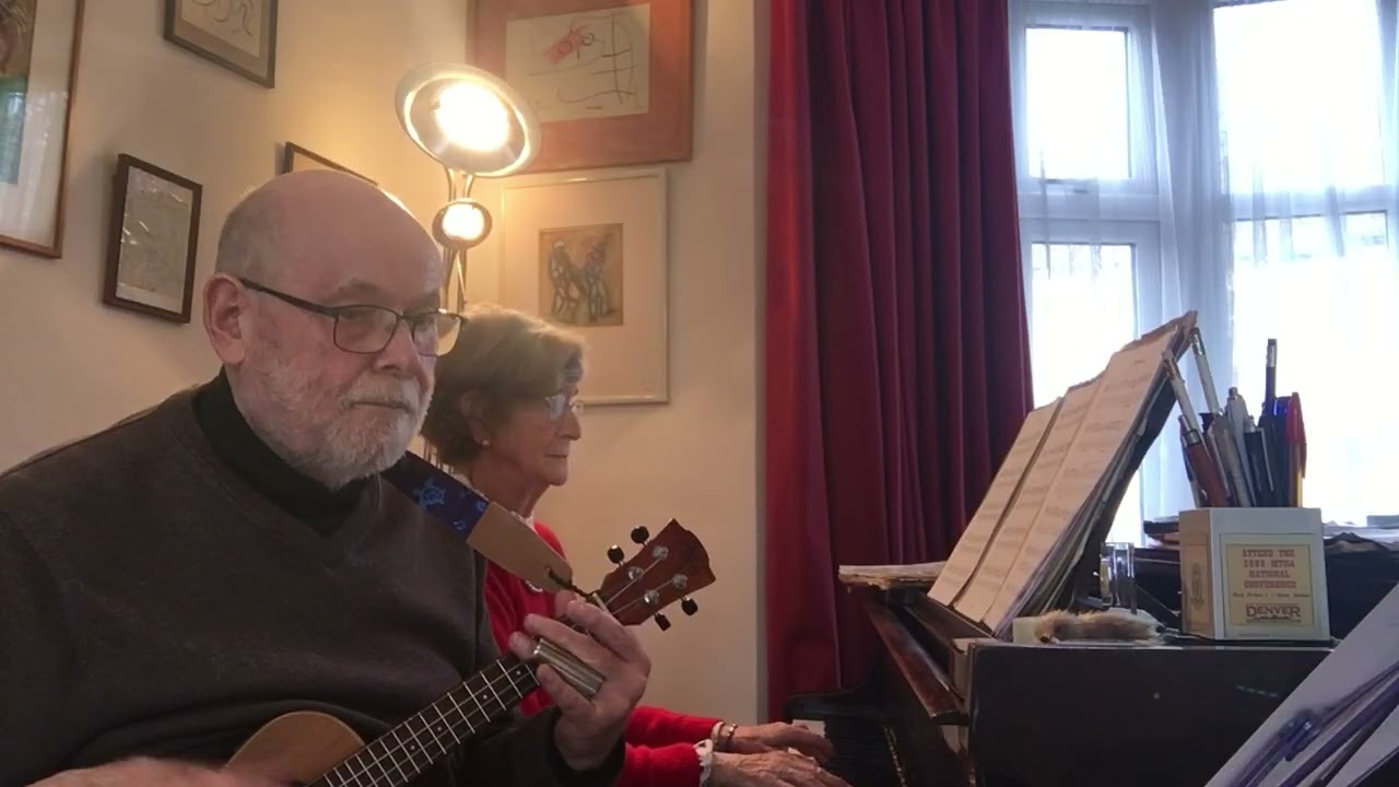 Blue Moon  - Slide Ukulele & Piano - Colin & Nadia