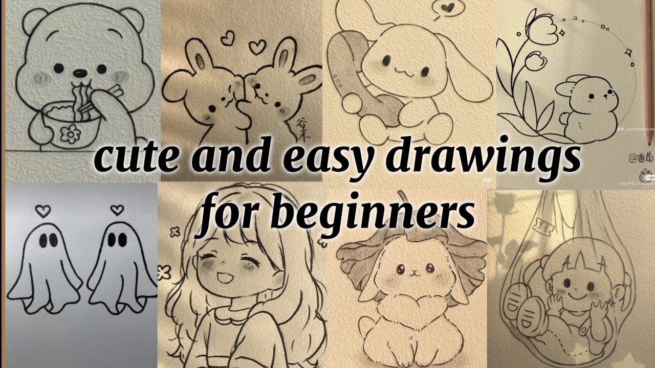 easy drawings for beginners | part-1 | cute simple drawings l drawing ideas 💡
