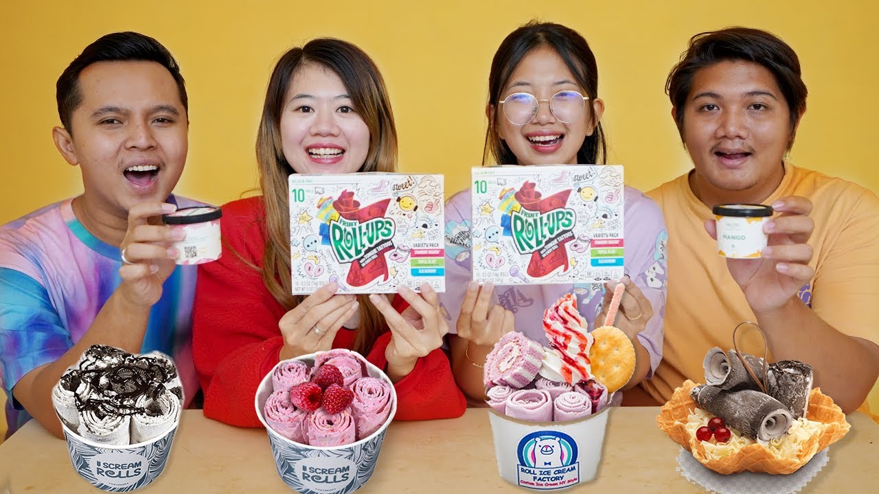 BIKIN ES KRIM ROLL VIRAL!! GAK NYANGKA BENTUKNYA GINI!!