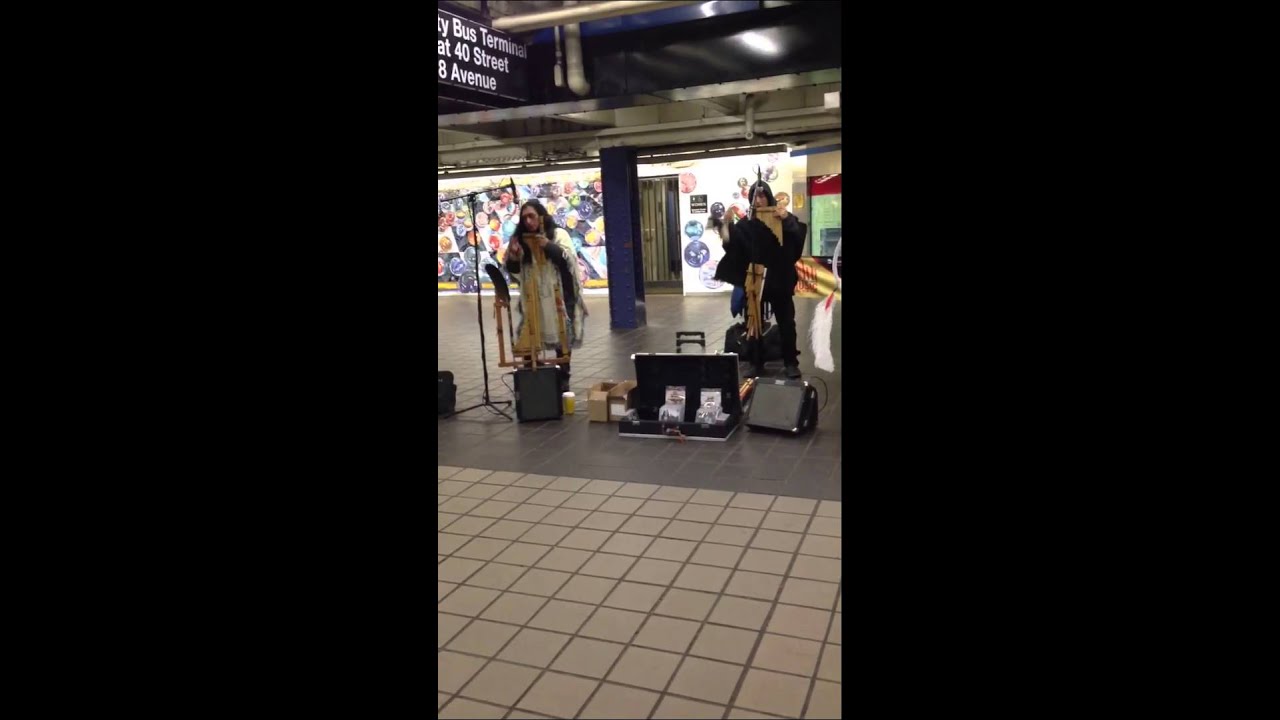 Peruvians in the subway