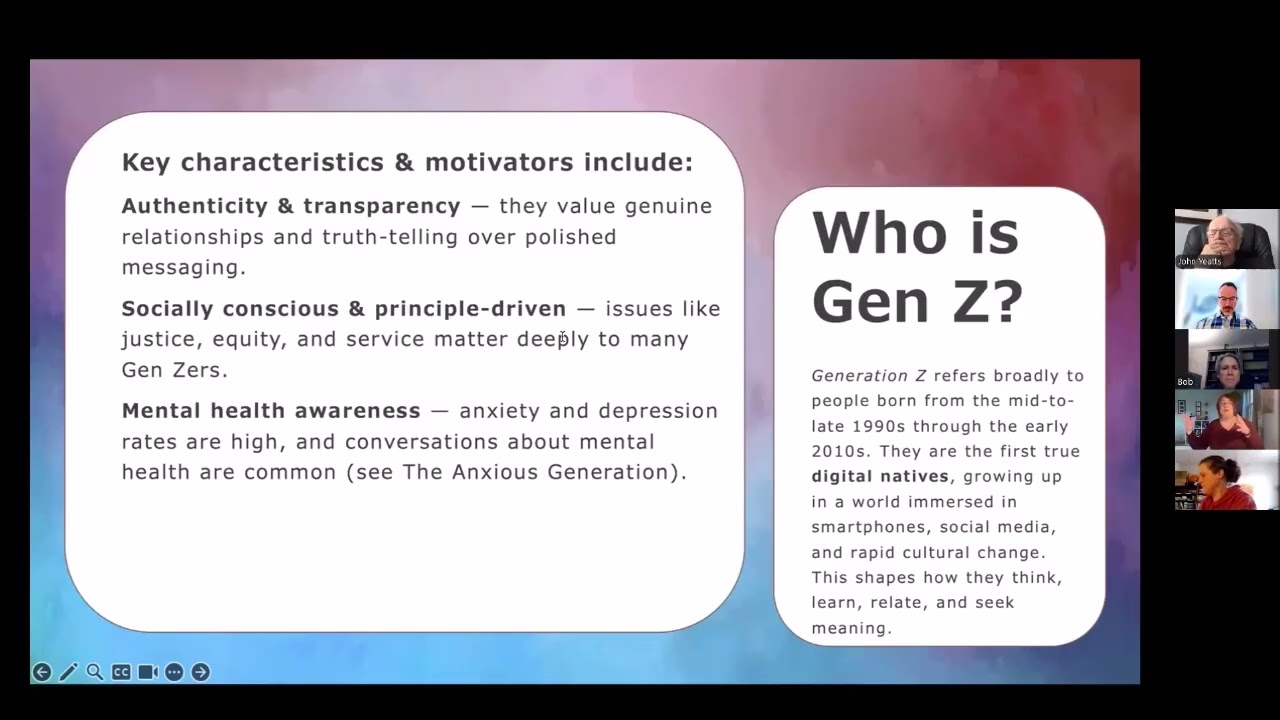 TSF: Generation Z and the Church: The Opportunities for Ministering to Rising Generations