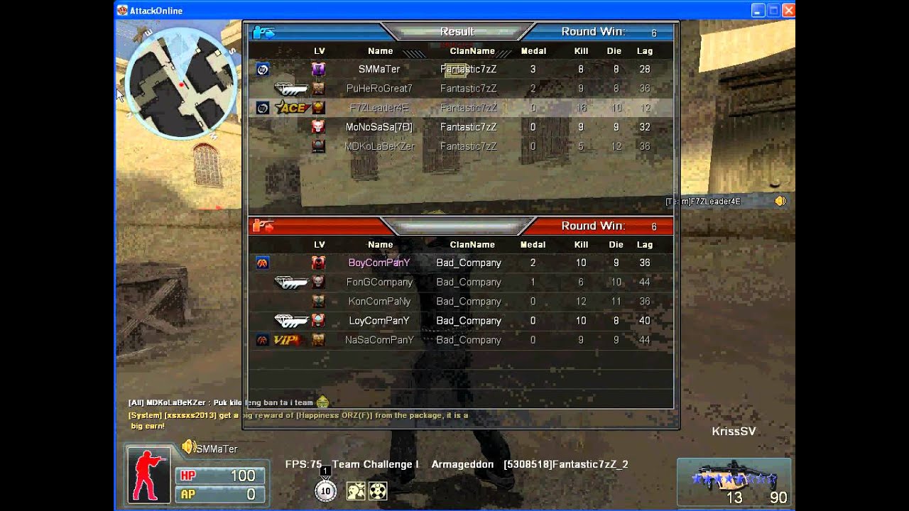 Ak online ( F7 vs Bad_Company)