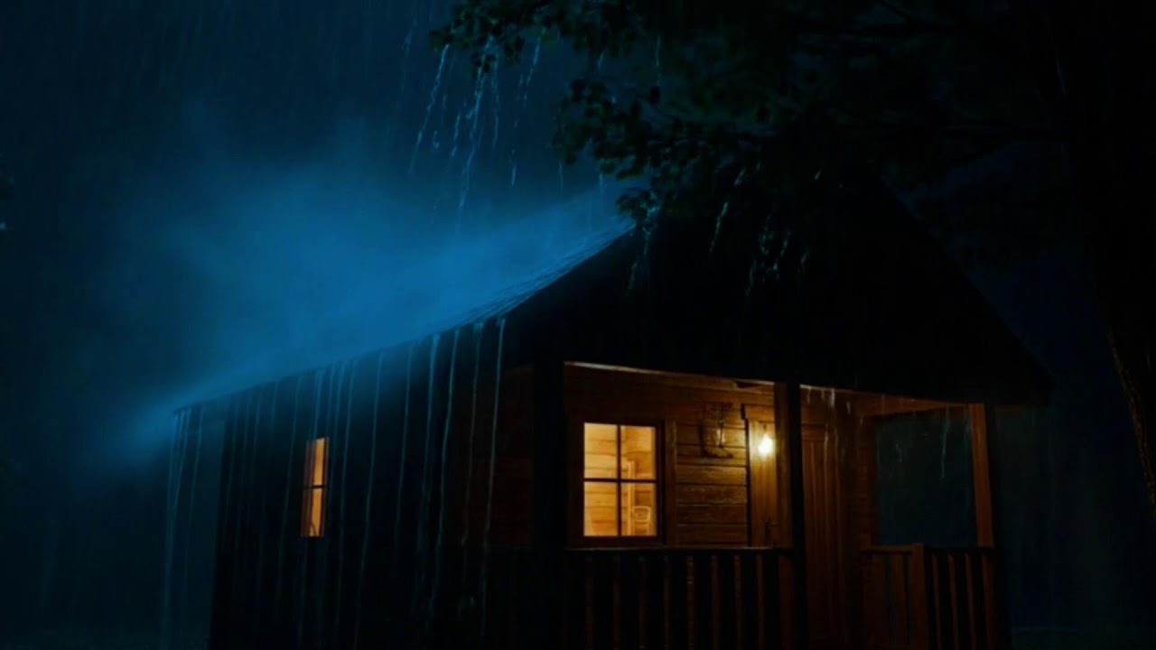 Soothing Heavy Rain & Thunder on Tin Roof 🌧️ Perfect Sleep Sound • Insomnia & Stress Relief