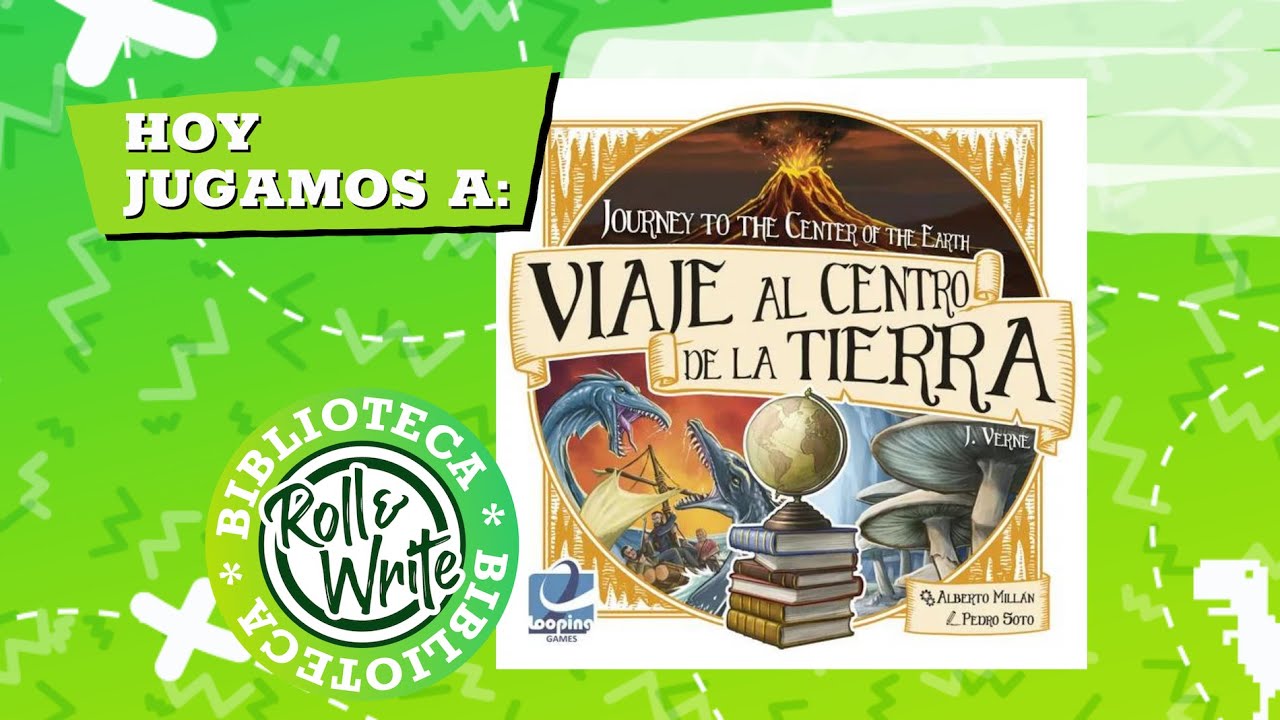 Hoy Jugamos a Viaje al Centro de la Tierra en castellano (Juego de Mesa  Roll & Write - Flip)