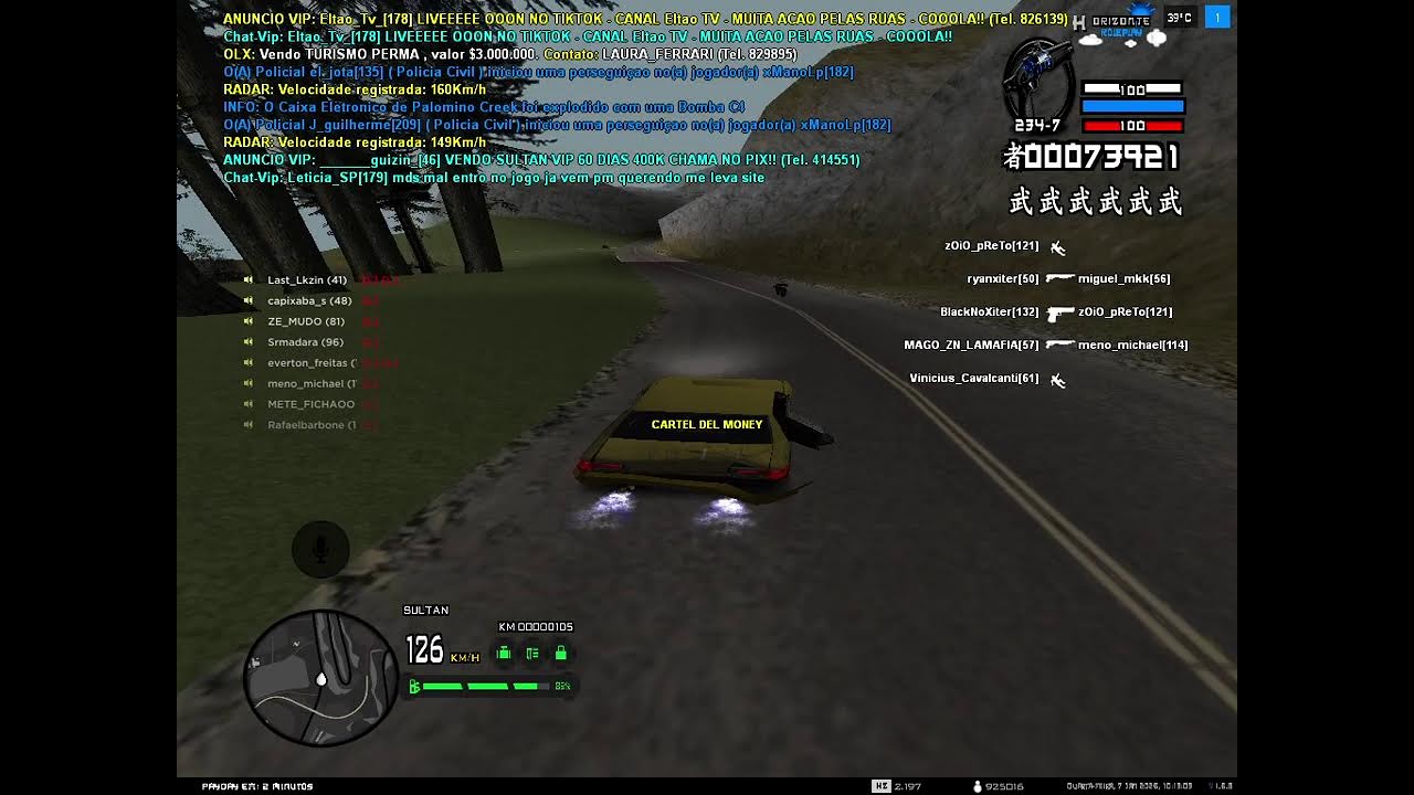 LIVE ON NO HORIZONTE RP FAZENDO AÇAO