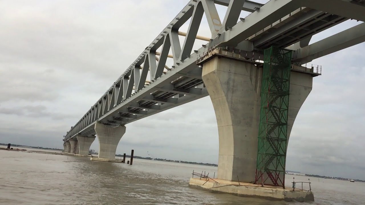 পদ্মা সেতুর বর্তমান অবস্থা | Ninth span in the Padma bridge | Maoya to Majhirghat |  Vlog  | rafid