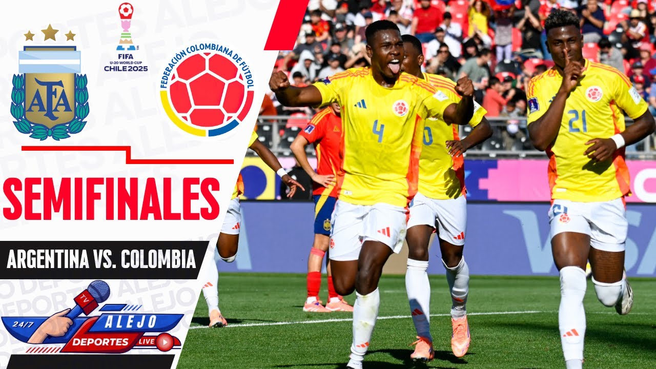 ⚽ SEMIFINAL EN VIVO 🇨🇴 COLOMBIA SUB-20 vs ARGENTINA SUB-20 🇦🇷 | Mundial Sub-20 Chile 2025
