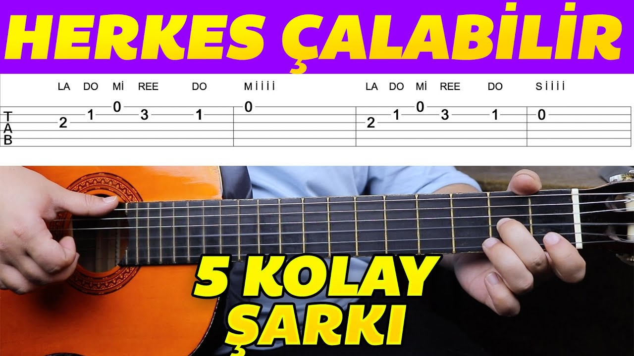 Gitara YENİ BAŞLAYANLAR i&ccedil;in 5 KOLAY Solo 