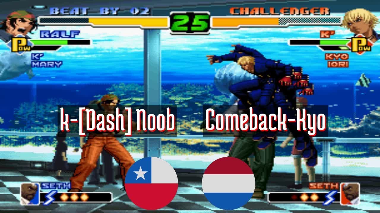 FT5 @kof2000: k-[Dash] Noob (CL) vs Comeback-Kyo (NL) [King of Fighters 2000 Fightcade] Jan 31
