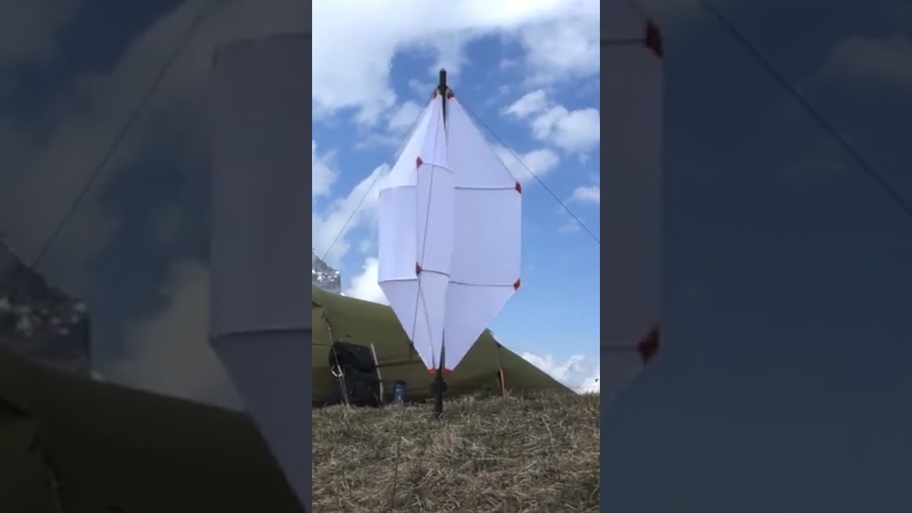 This wind turbine works with an extendable pole