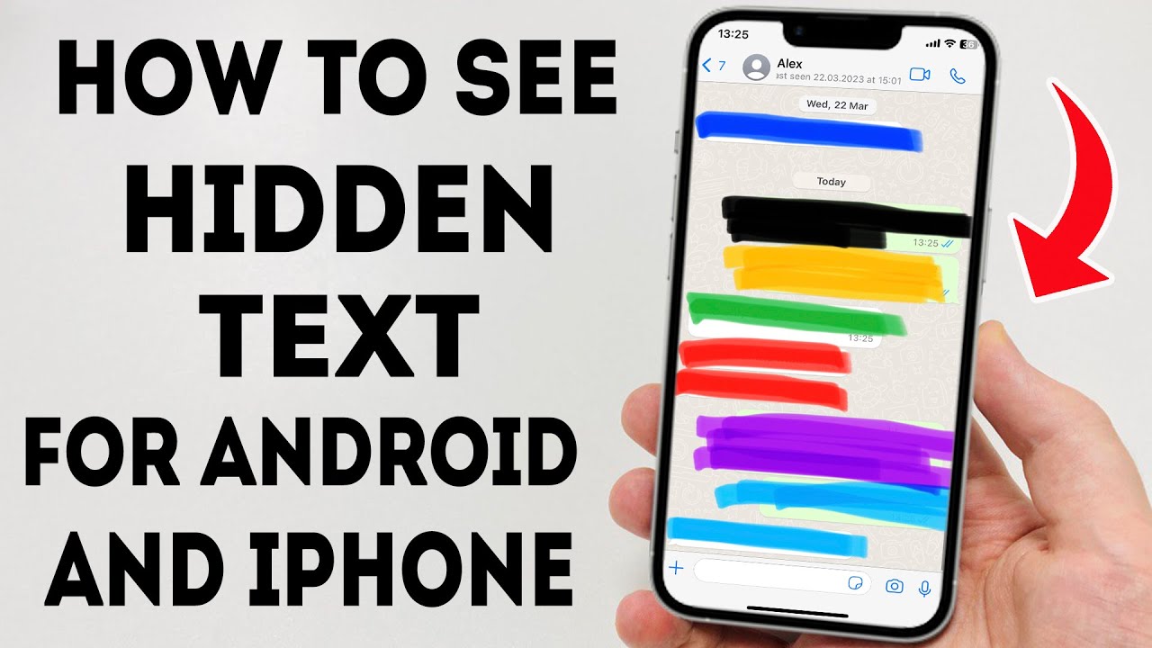 How To See Hidden Text in Photo iPhone & Android 2023