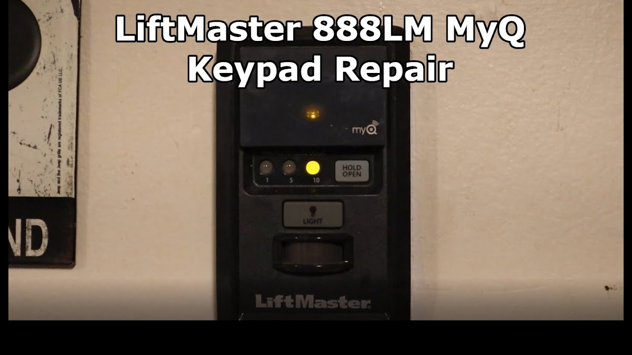 Ремонт неисправной настенной панели управления Liftmaster MyQ 888LM