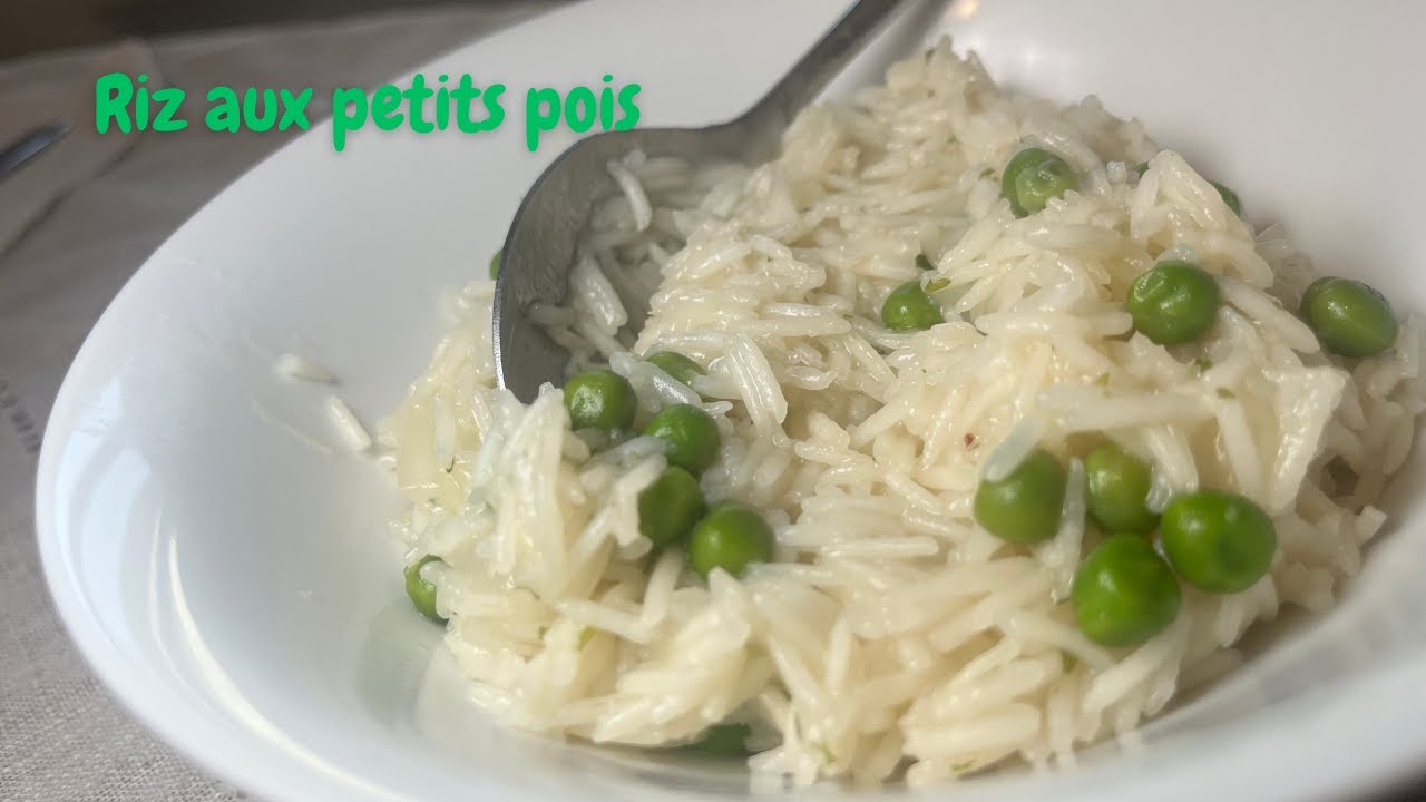 Riz aux petits pois maison | Recette simple et rapide