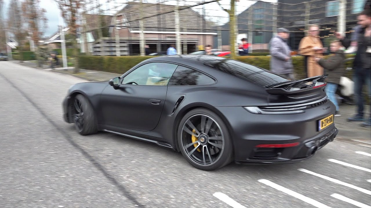 Porsche 992 Turbo S with Akrapovic Titanium Exhaust System! Engine Start Up, Revs, Accelerations!