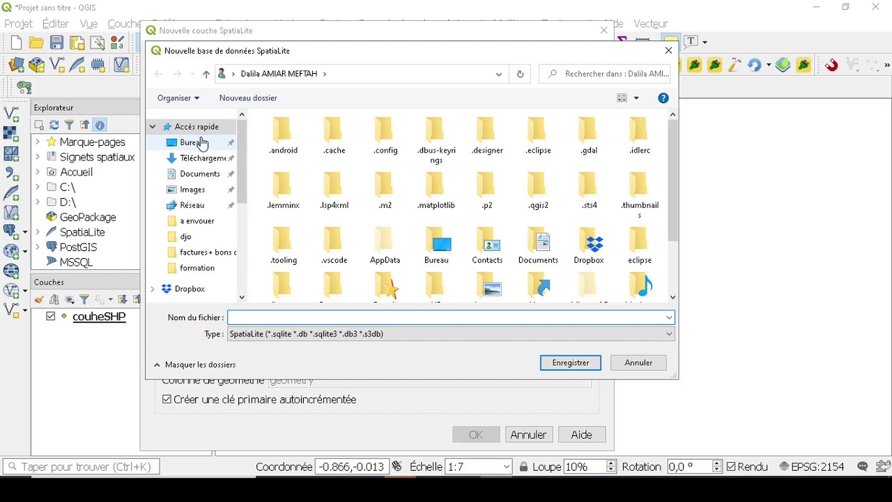 Qgis: création de nouvelles couches vectorielles