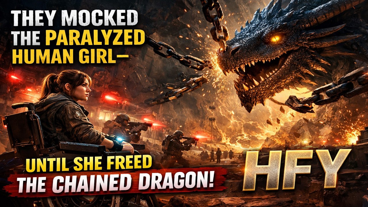 They Mocked the Paralyzed Human Girl—Until She Freed the Chained Dragon | HFY