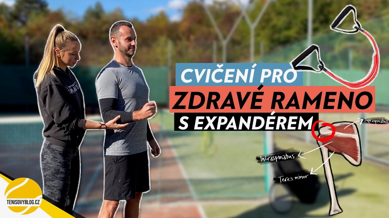 Cvičení pro zdravé rameno a rychlejší tenisové podání #tenis #tenisovytrenink #jakhrattenis