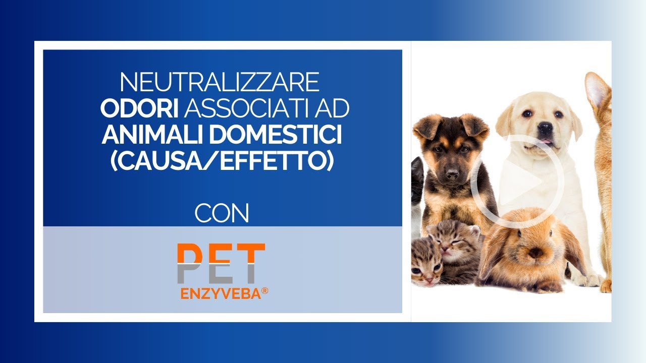 EnzyVeba&reg; Pet - NEUTRALIZZANTE CAUSA/EFFETTO CONTRO ODORI ASSOCIATI AD ANIMALI DOMESTICI