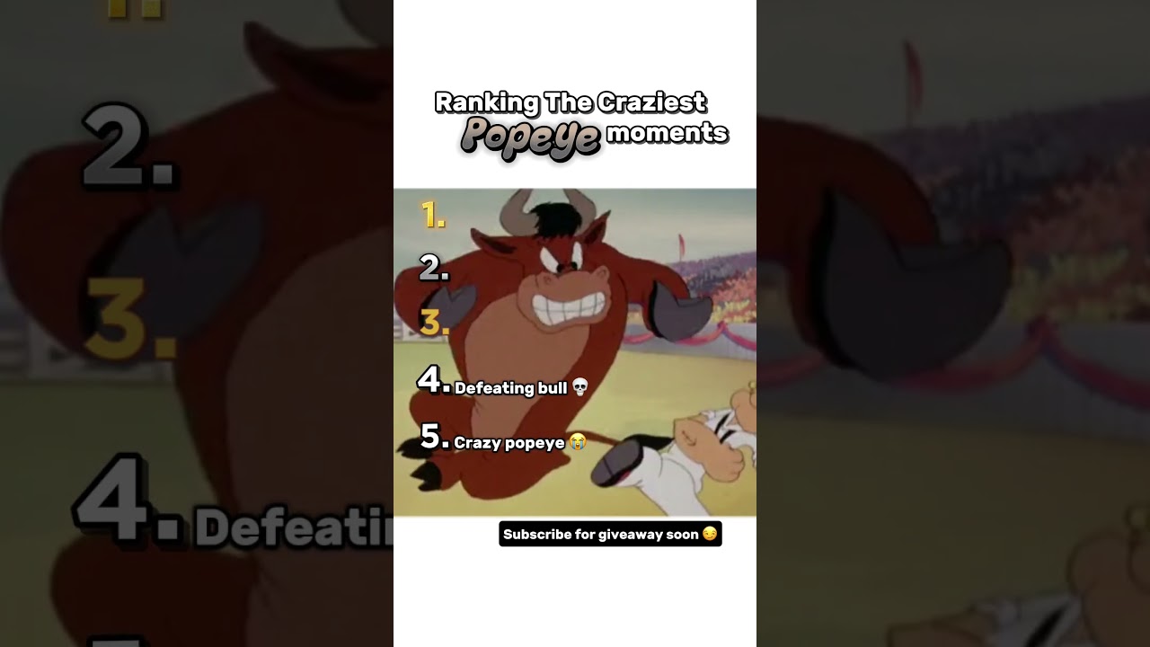 Ranking Popeye Moments 😭