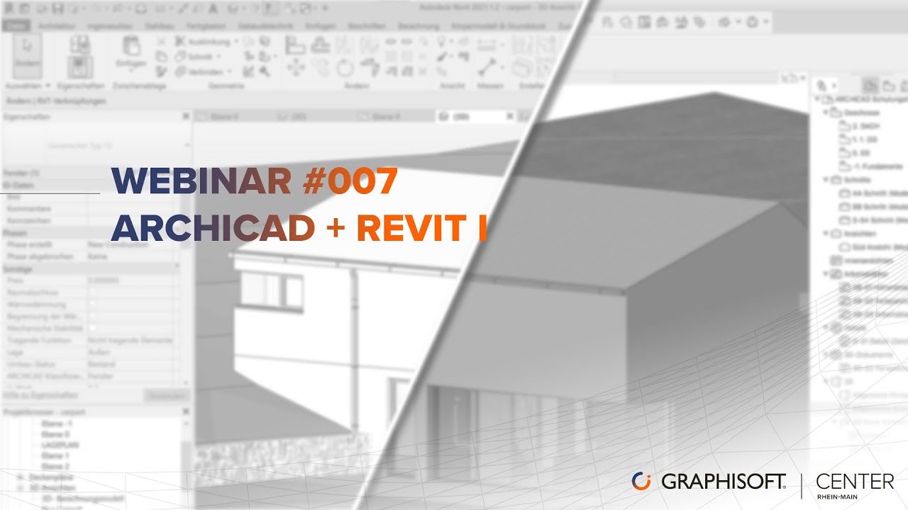 Archicad und Revit - Datenaustausch leicht gemacht - Teil 1 - Webinar #007