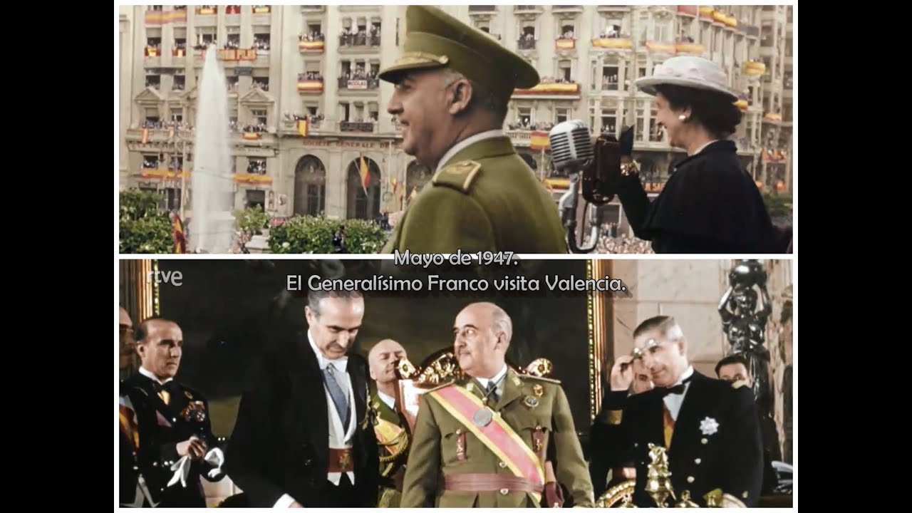 1947 05 El Generalísimo Franco visita Valencia
