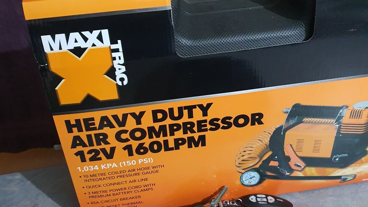 Maxtrac 160lpm 12v 4x4 compressor test (repco Australia)