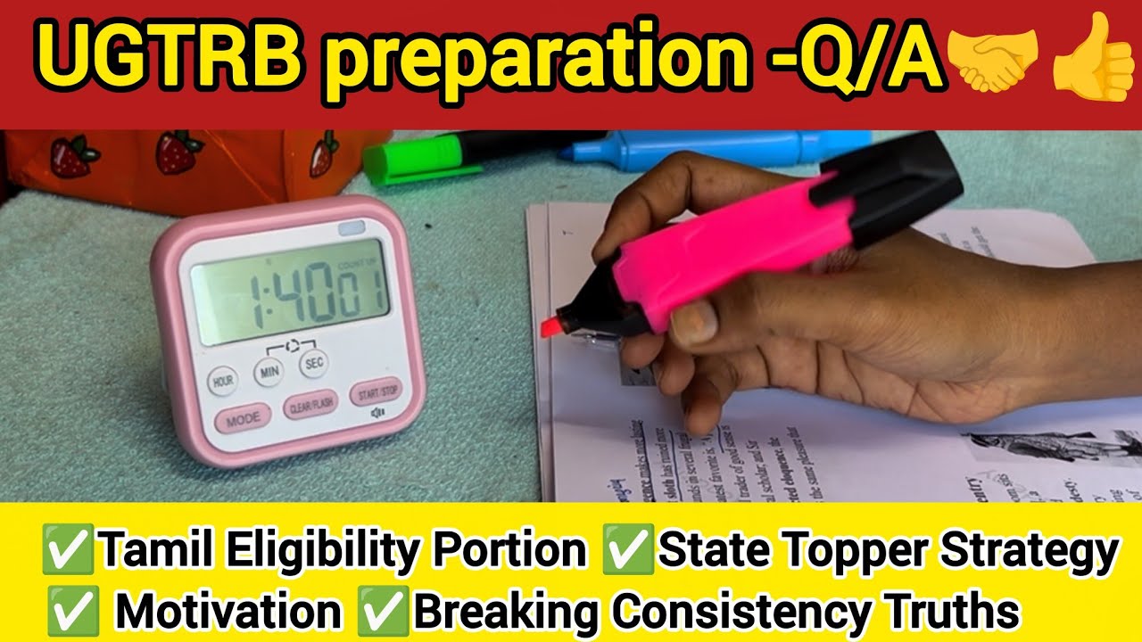 UG TRB Preparation: How I Study Difficult Subjects | Action Beats Talent