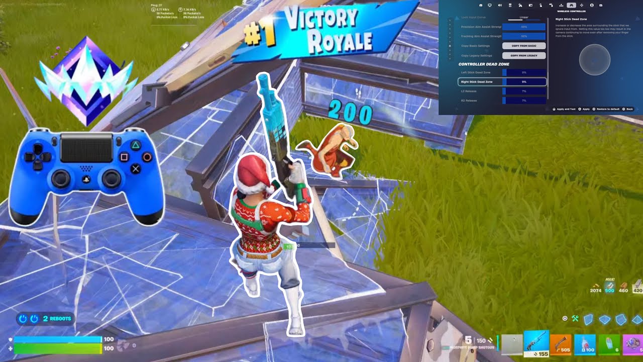 *NEW* Best PS4 Controller Settings For Fortnite Chapter 7 (PS4/PS5/XBOX/PC) | PS5 Gameplay