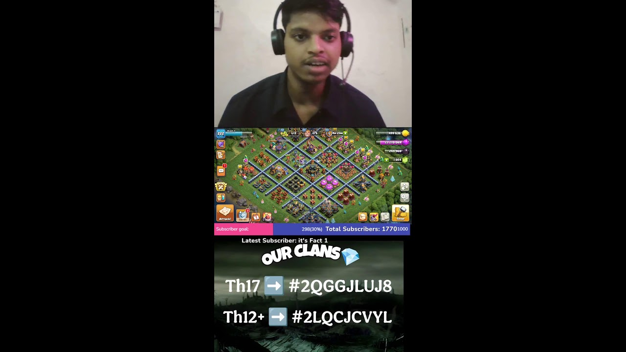 Clash of clans live base visiting   #coclive #clashofclansbasevisiting #coclive #shortslive