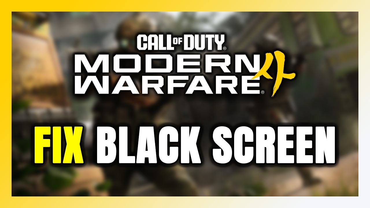 Как ИСПРАВИТЬ черный экран в бета-версии Call of Duty: MW 4!